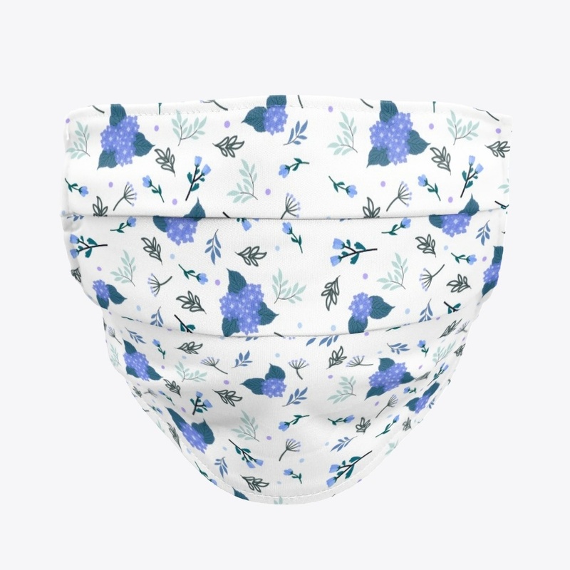 Awesome flower seamless pattern mask