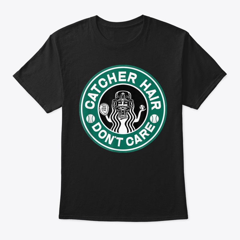 Catcher Hair Don't Care Softball Gift Gr