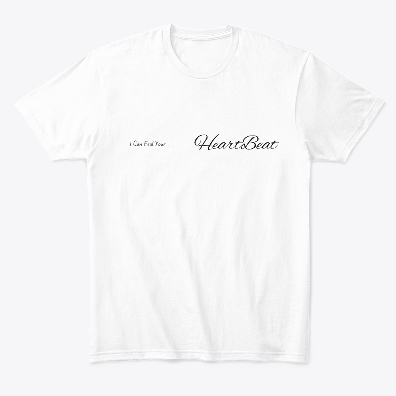 HeartBeat Tshirt White top Hoodie Tee