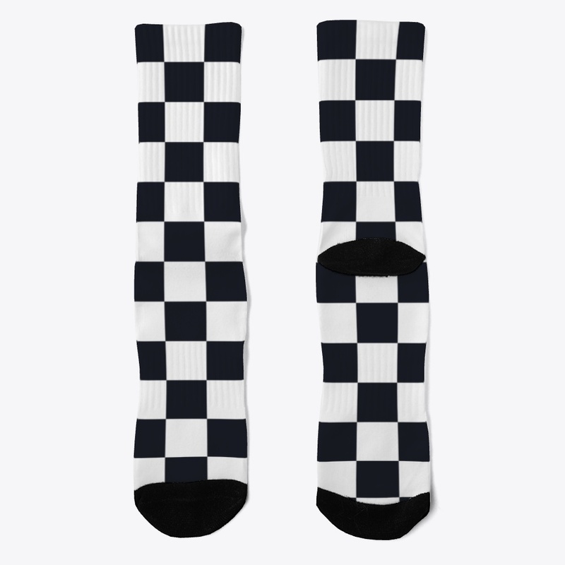 Black White Checker Board Check Pattern