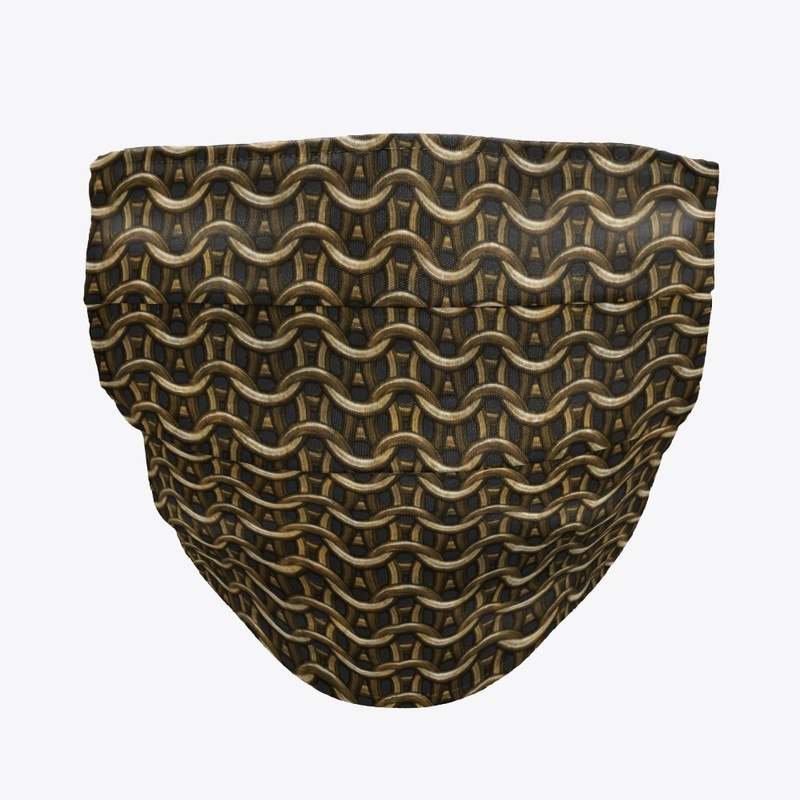 Bronze Chainmail Face Mask