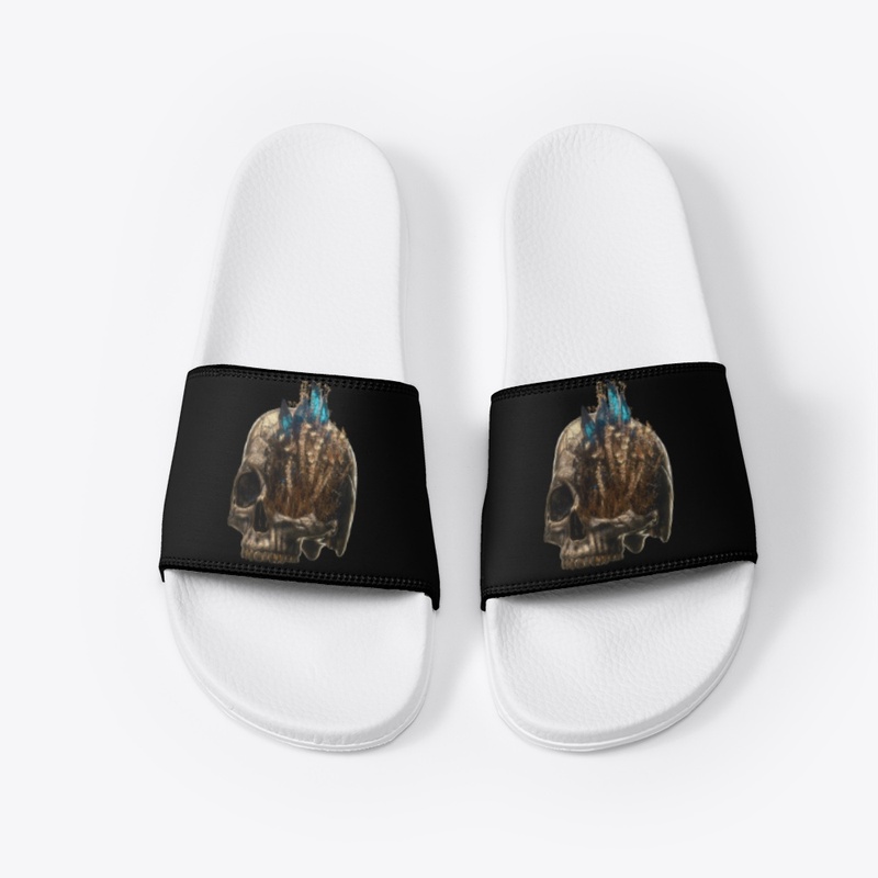 Gold skull slides