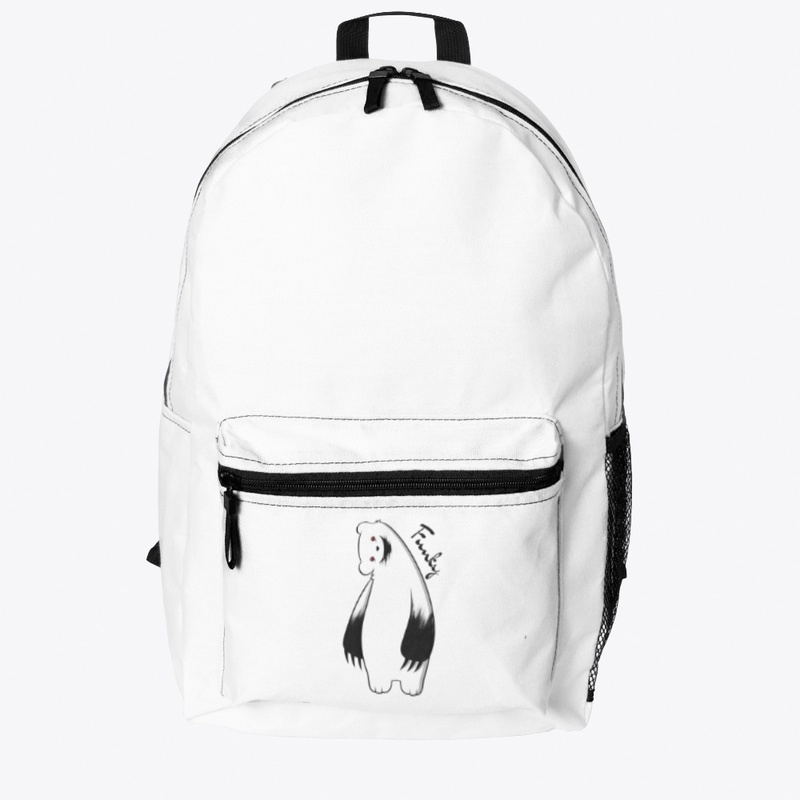 Funky Mascot White Backpack