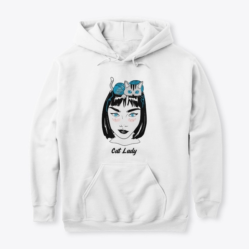 Cat Lady Psychedelic Design