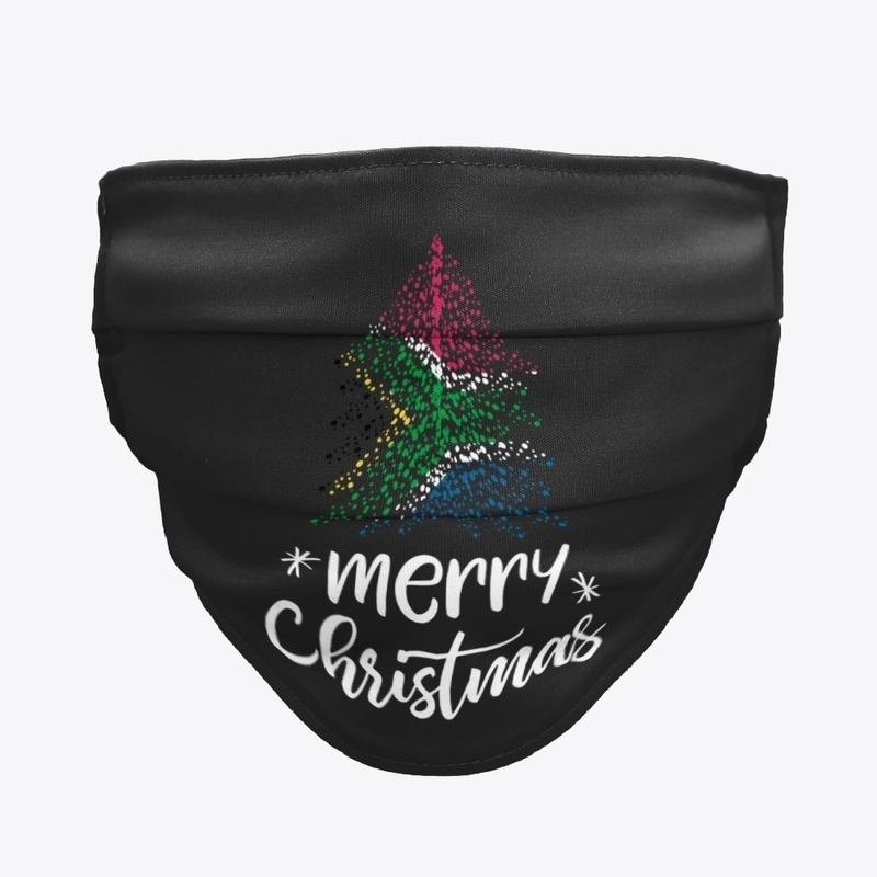 Merry Christmas with South African flag