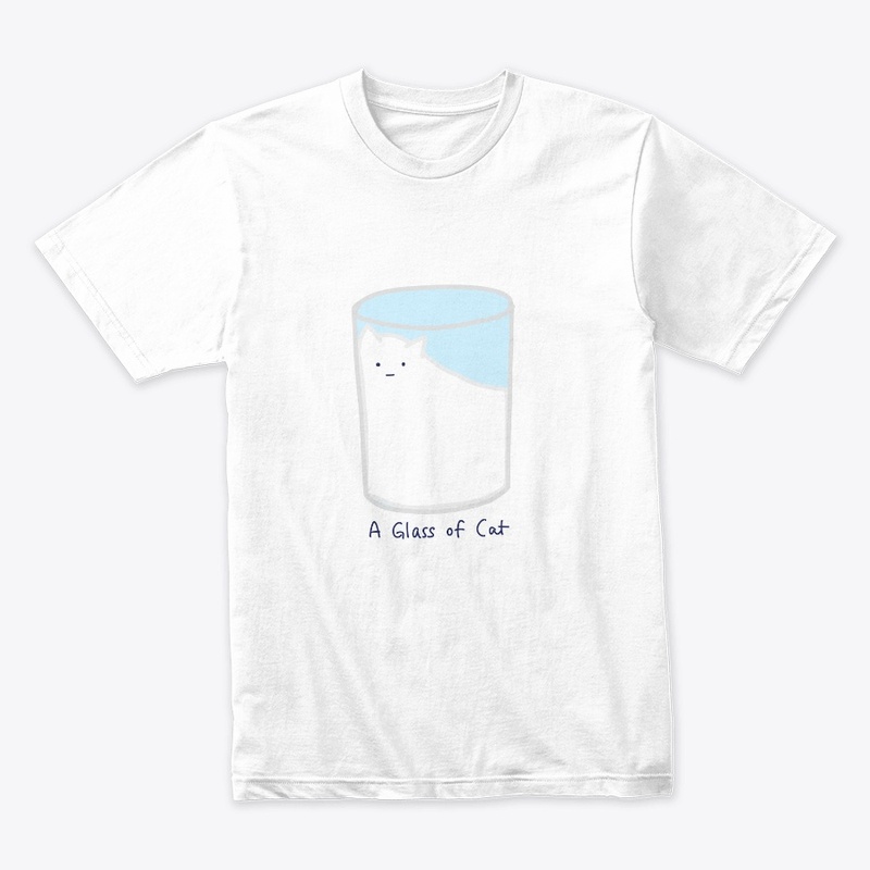 A glass of cat