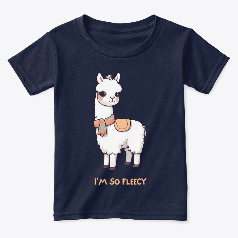 Cute Llama with Scarf & Saddle