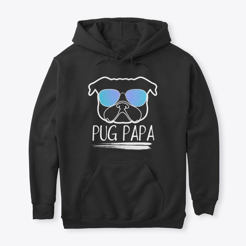 Funny Pug Papa Hoodie