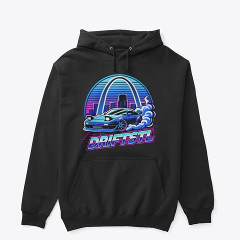 Retro Drift Stl  Black Camiseta Front