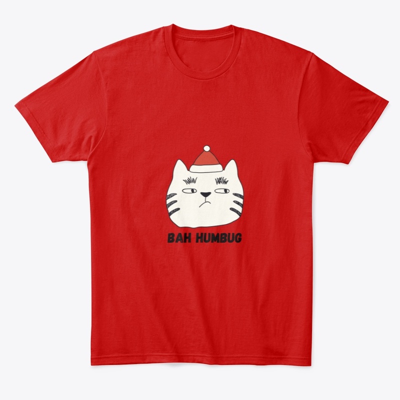 Bah Humbug Cat Men's T-Shirt