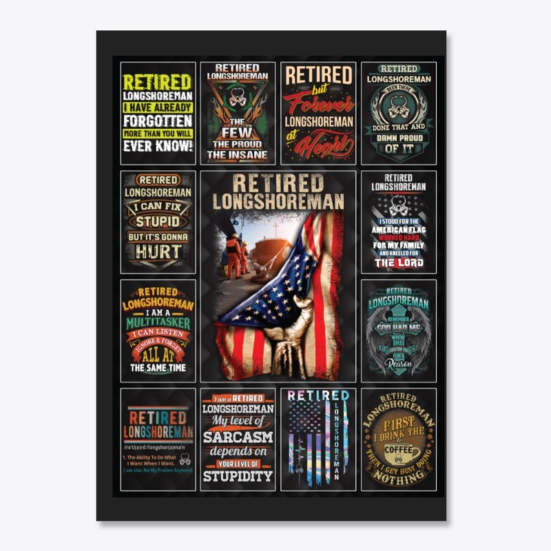Awesome Retired Longshoreman Collage 