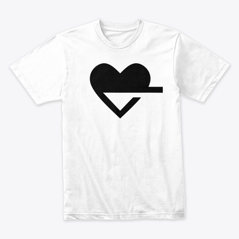 Love Ark Bold Black Logo Tee White T-Shirt Front