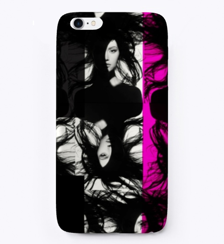 Woman Pink Yellow Pattern 