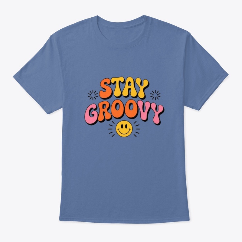 Stay Groovy Retro Tee | Minimalist 70s 