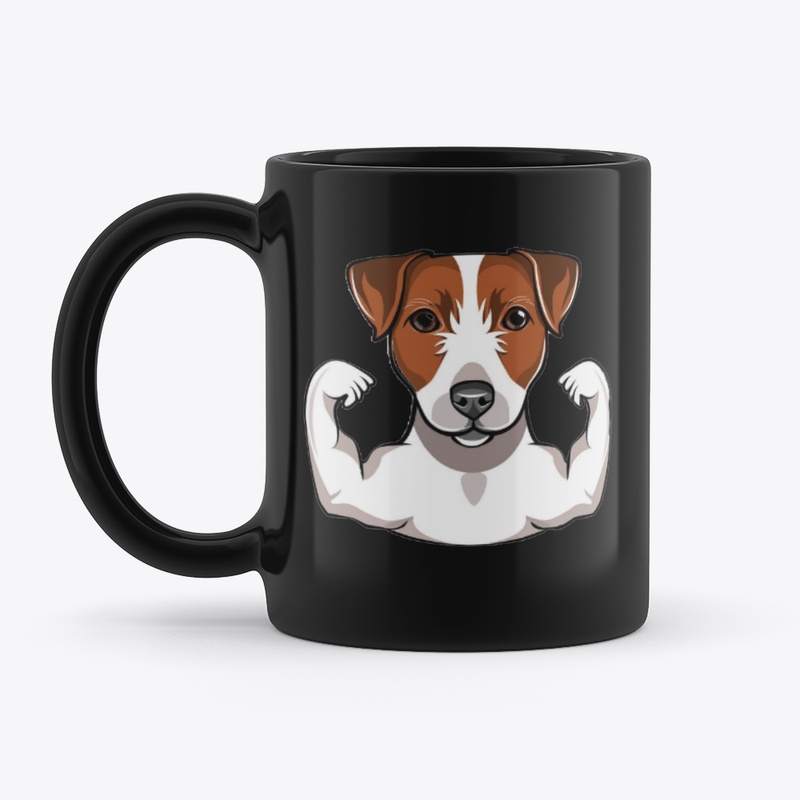 Jack Russell Terrier with muscule