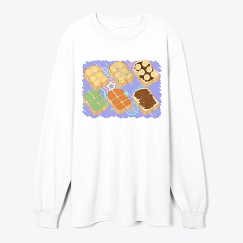 Delicious Toast White T-Shirt Front