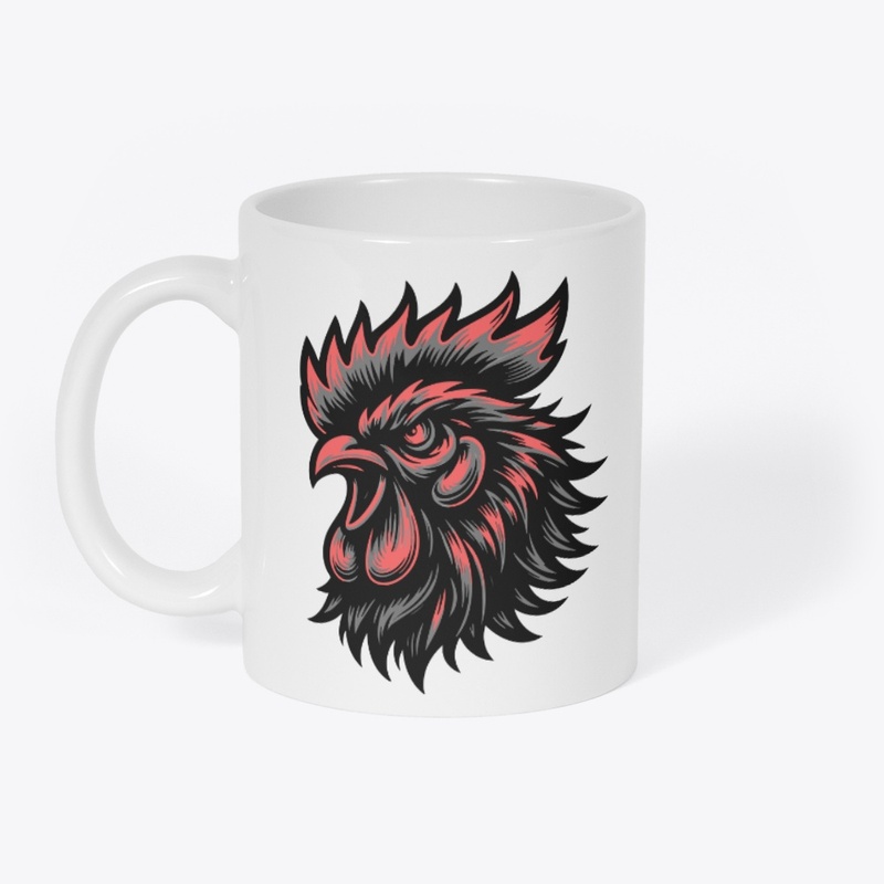 Powerful Chicken Head Graphic