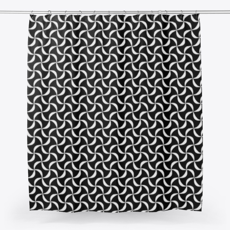 Black Petite Shower Curtains