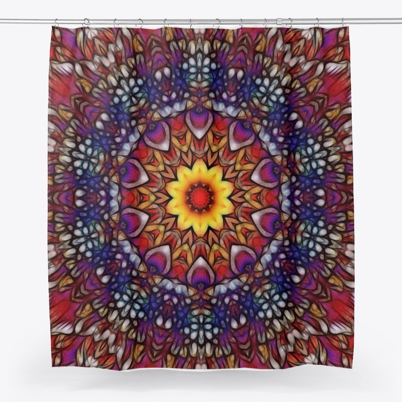 Blue Red Purple Kaleidoscope