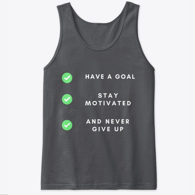 "Never Give Up" Motivational Tee