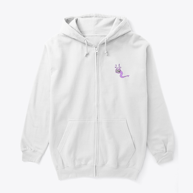 Voice Worm Zip-Up Hoodie