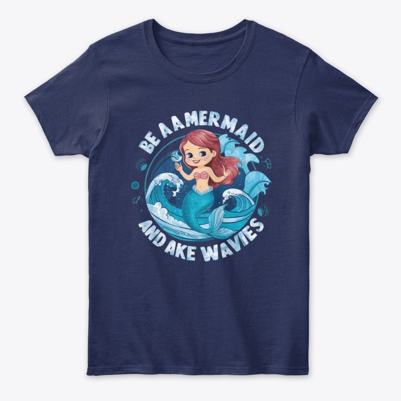 'Be a Mermaid and Make Waves' tshirt