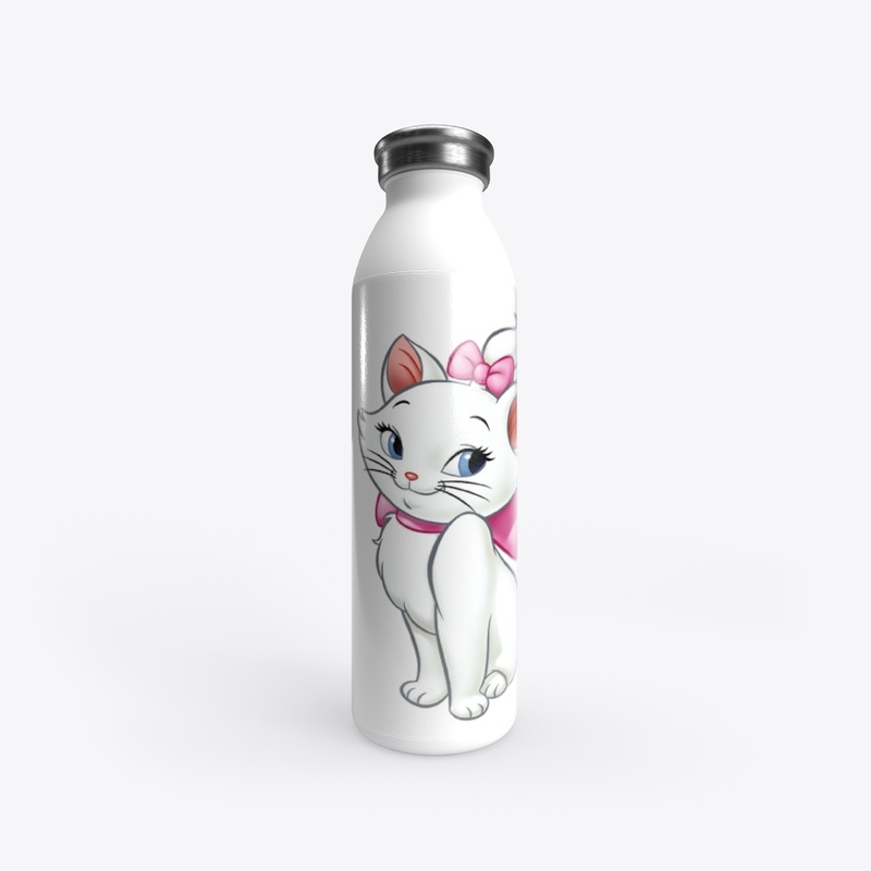 pussy cat pinky bottle -glass-flip flop