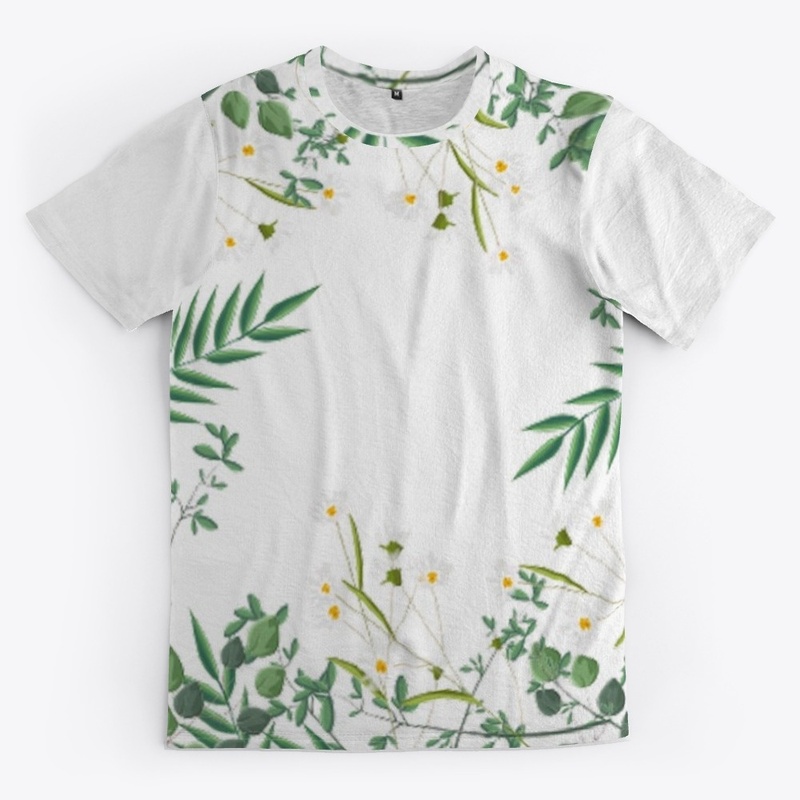 Nature And Green Printed T-Shirt