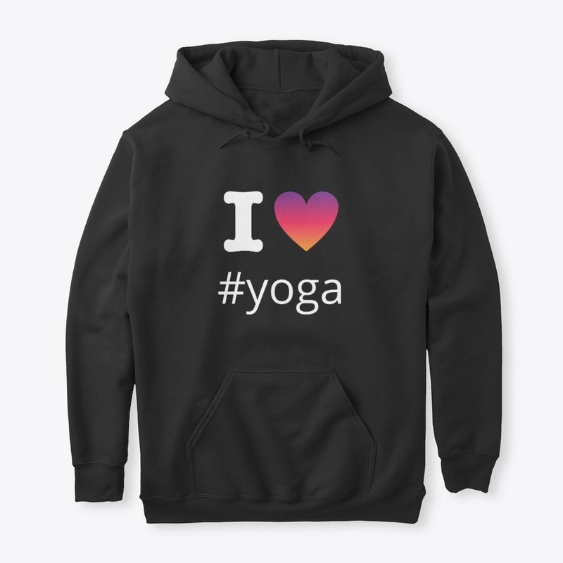 I Love Yoga Design With Insta Hashtag