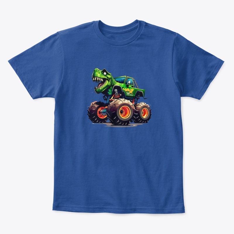 Dino Truck Extreme Off-Road Kids Tee