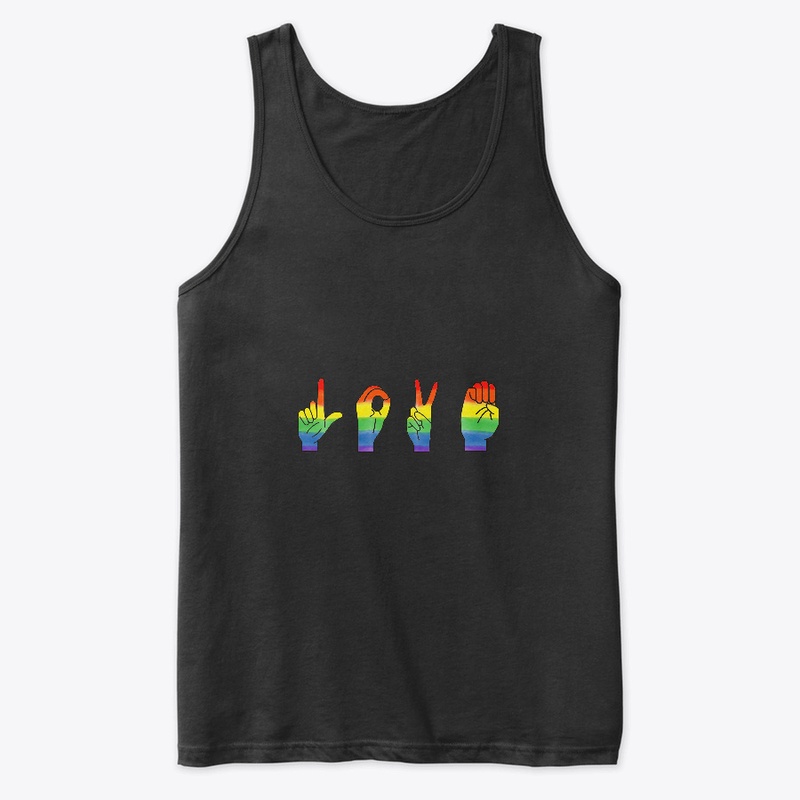 Love Sign Language Rainbow|LGBTQ+