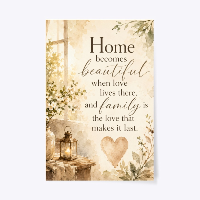 Cozy Family Quote Wall Art