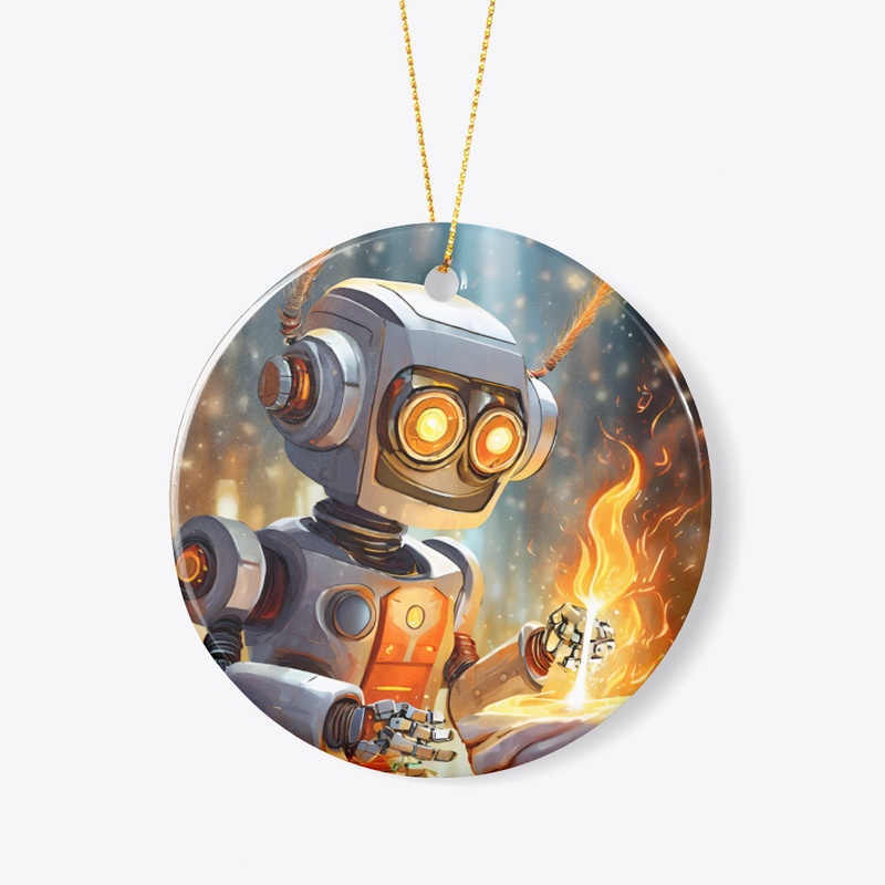 Robot heating a marshmallow