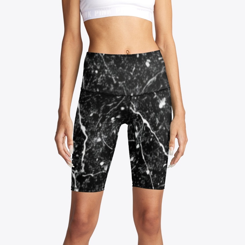 Charcoal Marble Bike Short