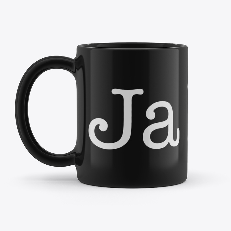 Ja Nee in white font