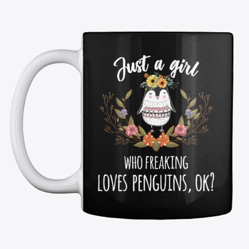 Girl Freaking Loves Penguins Boho Style