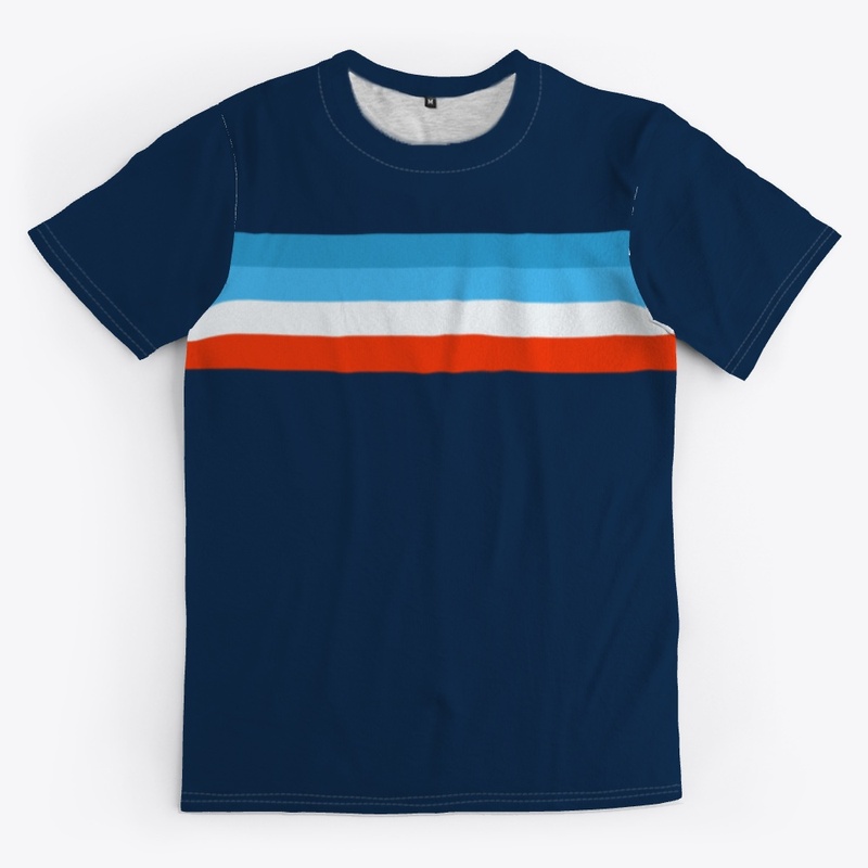 Tokimune Abstract Colorful Retro Stripes