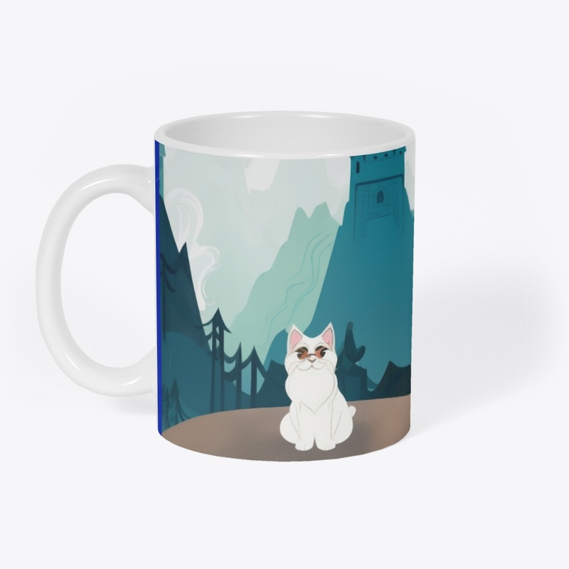 white old cat