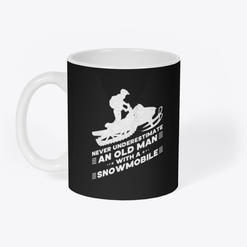 Old Man With A Snowmobile - Snowmobiling
