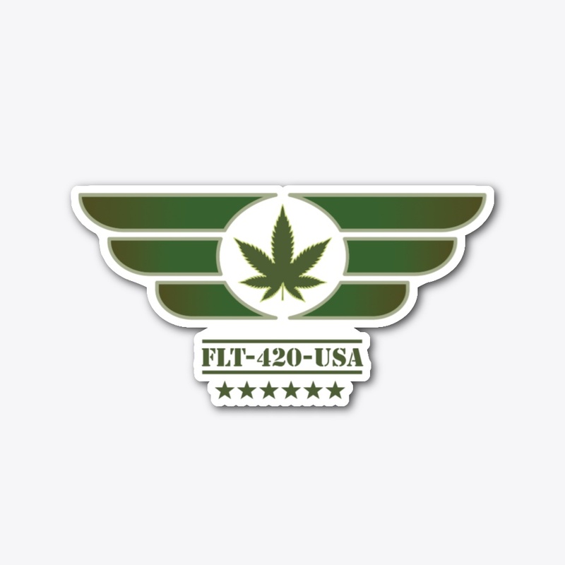 FLT-420-USA Sticker