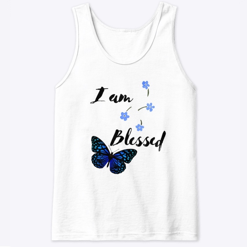I Am Blessed Blue Butterfly