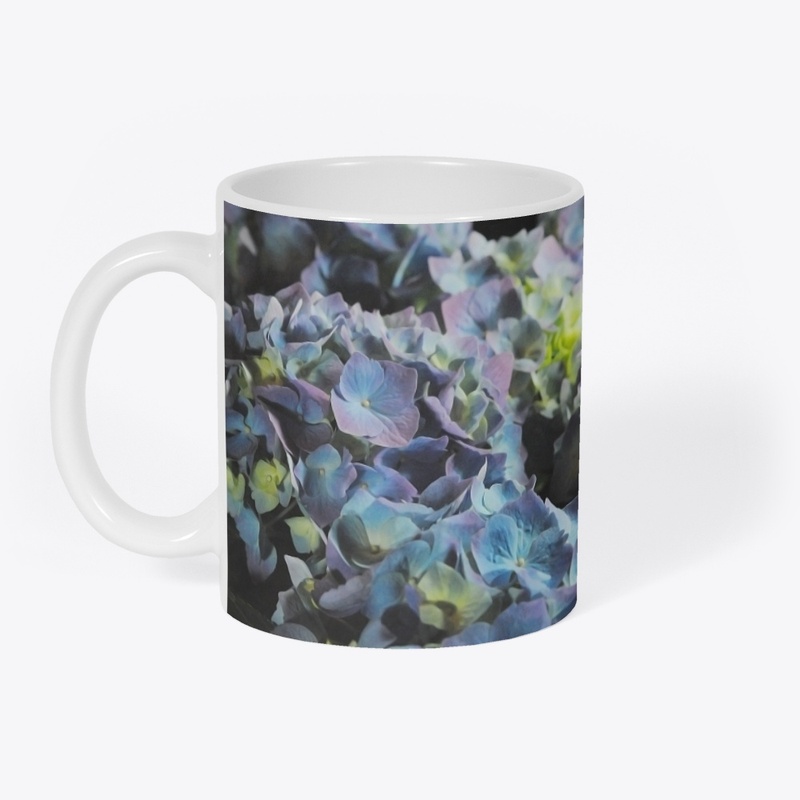 Blue and Purple Hydrangeas
