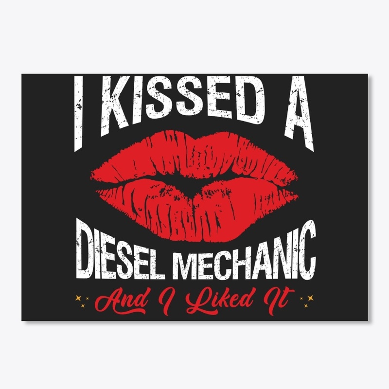I Kissed A Diesel Mechanic Face Mask