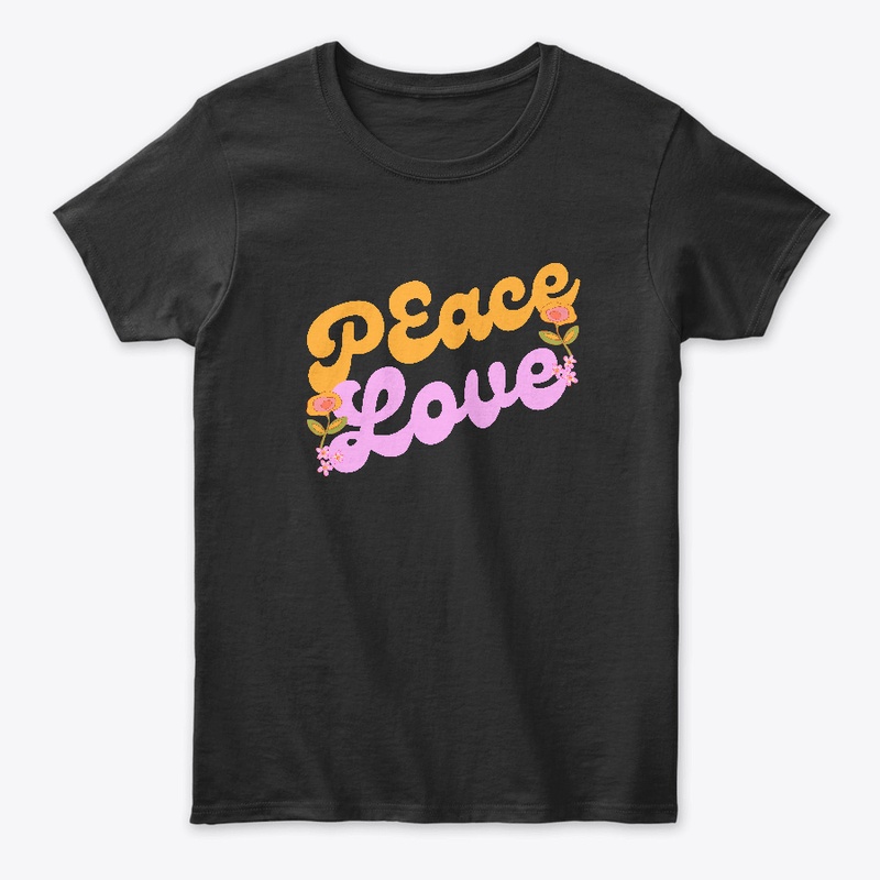 Peace Love Hippie Vintage Design Shirt
