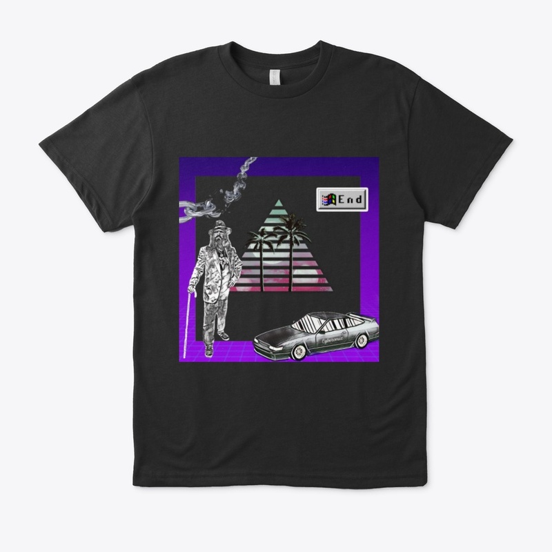 retro 80s portrait