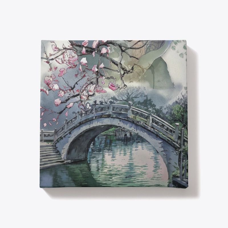 Abstract Watercolor Landscape