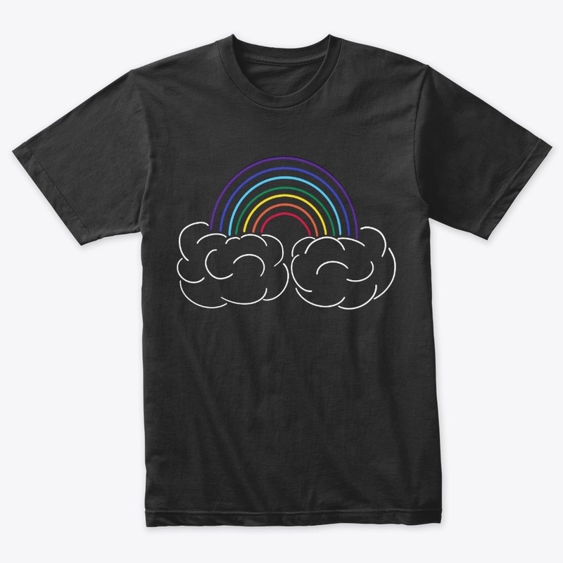 Rainbow and Puffy Clouds