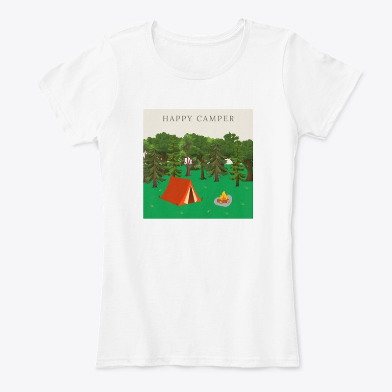 Happy Camper In the Woods
