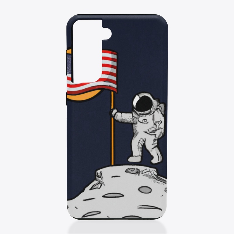 Astronaut with US Flag