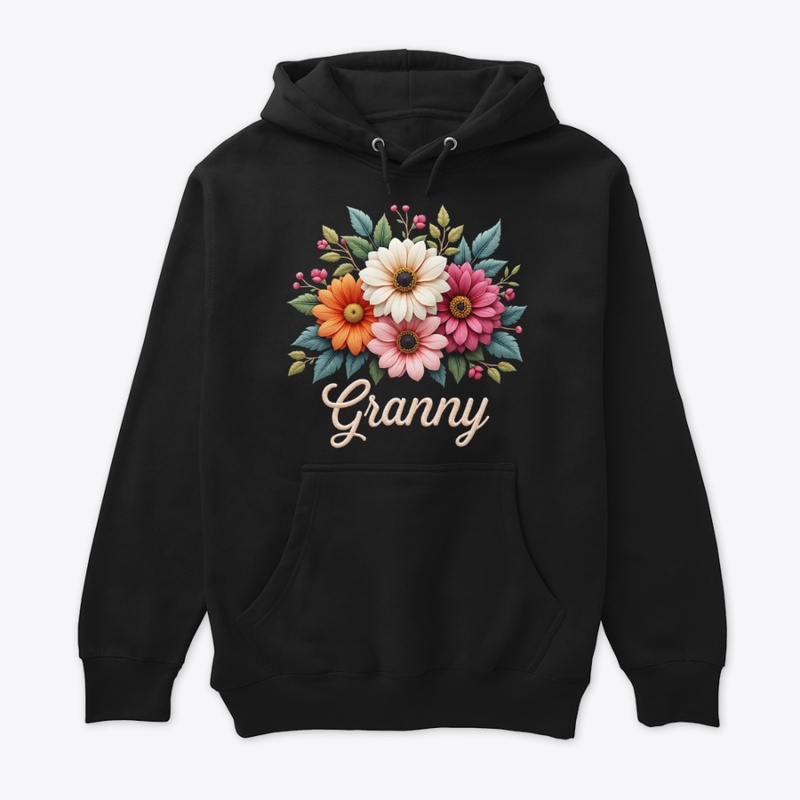 Elegant Botanical Wildflower Granny Tee